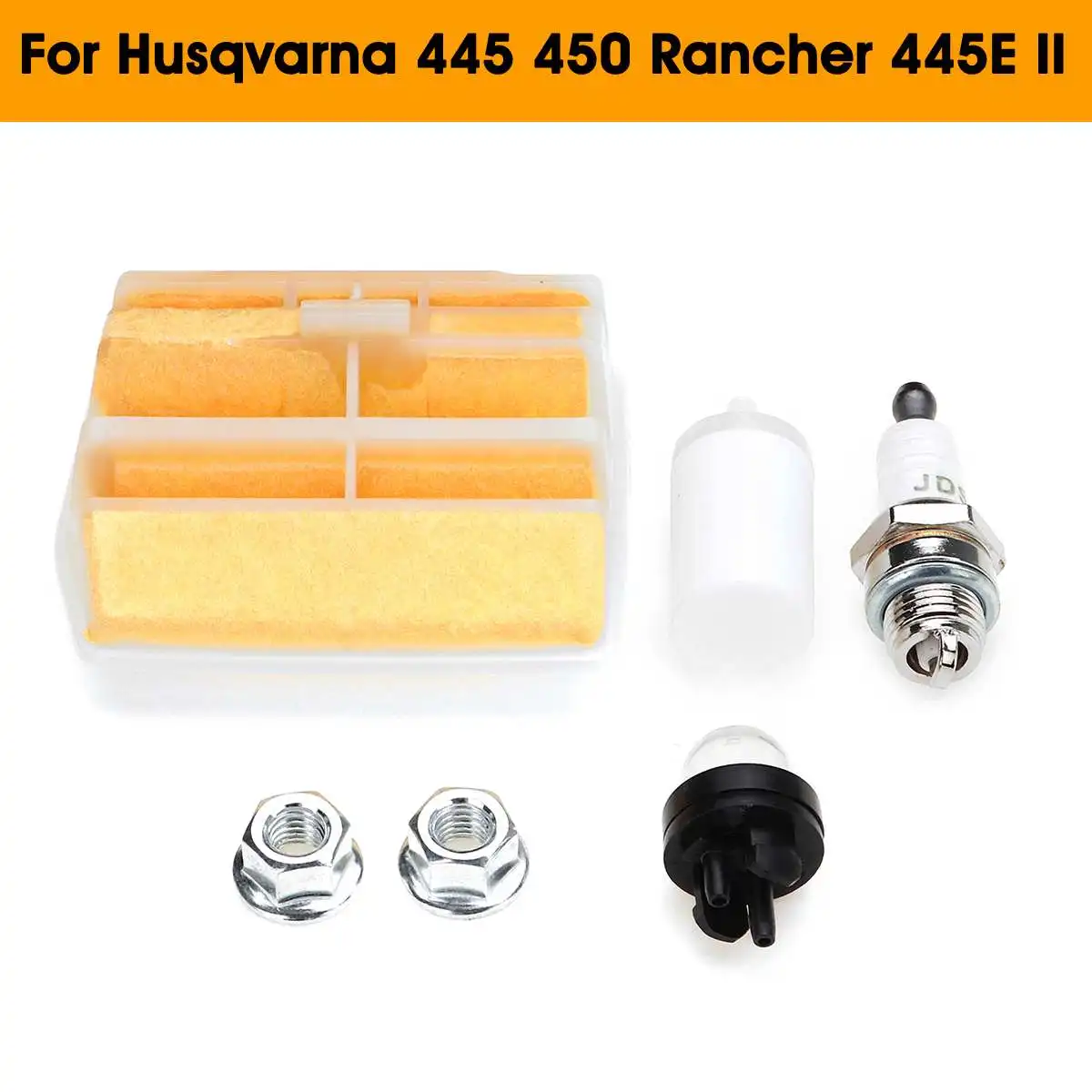 New Air Filter Accessories Kit For Husqvarna 445 450 Rancher 445E II Chainsaw 531309681