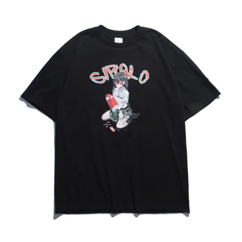

2020 Summer Fashion Funny Kawaii Japanese Cartoon T Shirt Men Harajuku Streetwear Oversized Cute Tshirt Mens Clothing Tee Tops