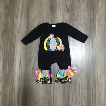 

baby girl clothes baby halloween romper infant toddler tie dye romper baby pumpkin romper