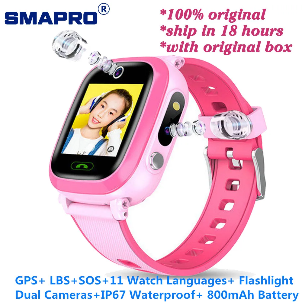 Y96 GPS Kids Smart Watch Dual Cameras Waterproof smartwatch 800Mah Big Battery Location Call Back Clock VS Y95 S9 | Электроника