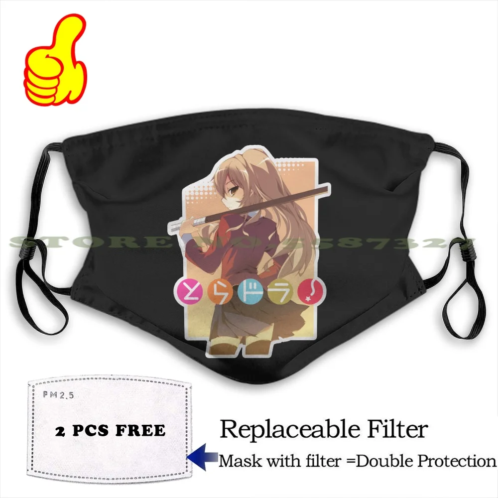Лицевая маска Toradora с фильтром аниме Тайга манга Aisaka кавайный тигр тайга японский