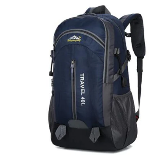 Dark Blue 40L Водонепроницаемый прочный наружный рюкзак для лазания Для женщин& Для мужчин Пеший Туризм Спортивная Спорт путешествия рюкзак высокое качество рюкзак - Цвет: Dark Blue