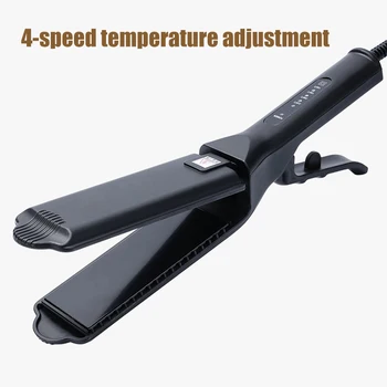 

2-in-1 Professional Hair Straightener Tourmaline Ceramic Flat Iron Curler for Straightens Curling Hair EY669