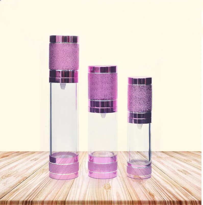 50 мл розовая алюминиевая Вакуумная бутылка лосьон эмульсия сывороточная