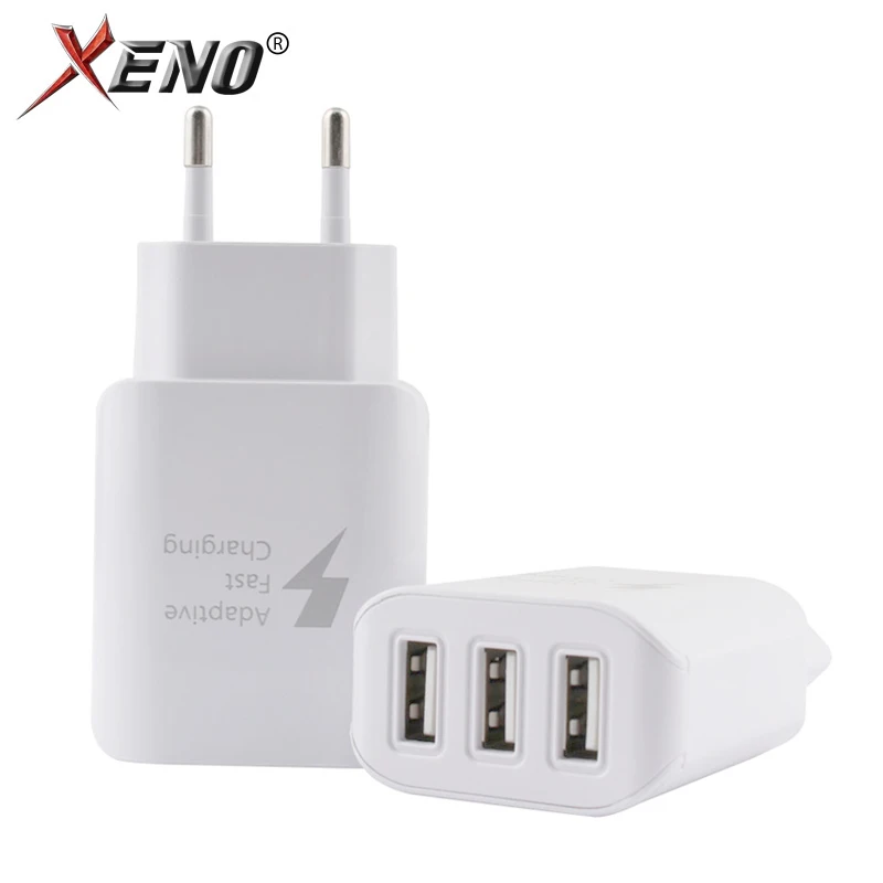 Зарядное устройство для телефона 3 порта USB 5 В 2 А европейская вилка быстрая