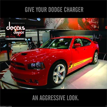 

For Fits Dodge CHARGER SRT Hellcat SRT8 SXT Plus V8 Rallye V6 ROCKER PANEL STRIPES