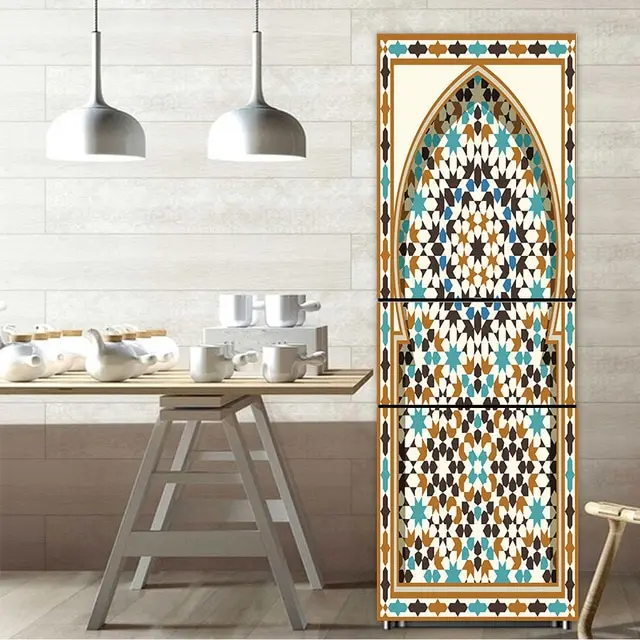 60x150cm60x180cm-Islam-Pattern-Fridge-Sticker-PVC-Refrigerator-Door-Kitchen-Selfadhesive-Wall-Stickers-Decor-Fast-delivery-Qu852-urj0