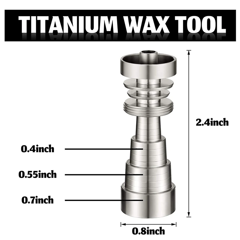 2 Pieces Titanium Wax Tool Stainless Steel Cap Wax Tool Universal 6 in 1 Metal Wax Tool Waterproof Rustproof Wax Carving best woodworking bench