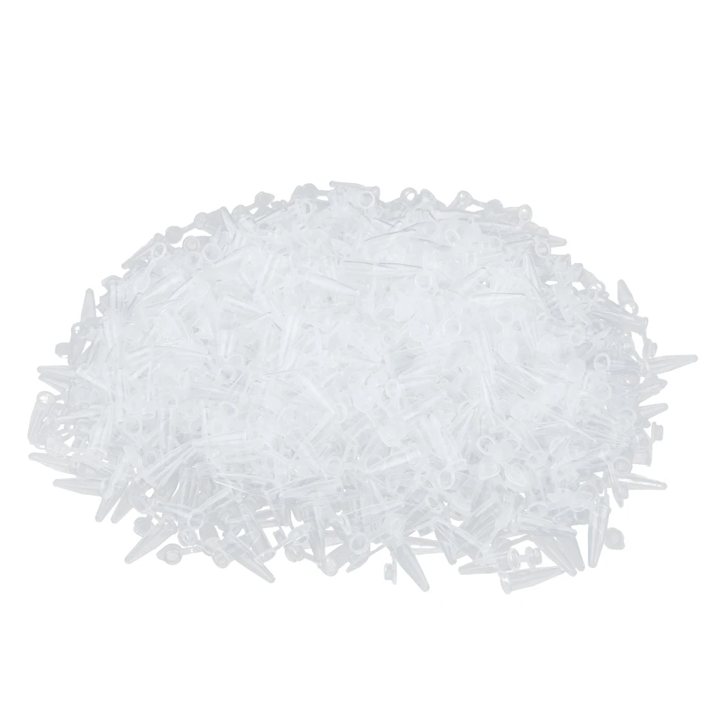 0.2ml Microcentrifuge Tubes with Snap Caps, Plastic Graduated (Pack of 1000)