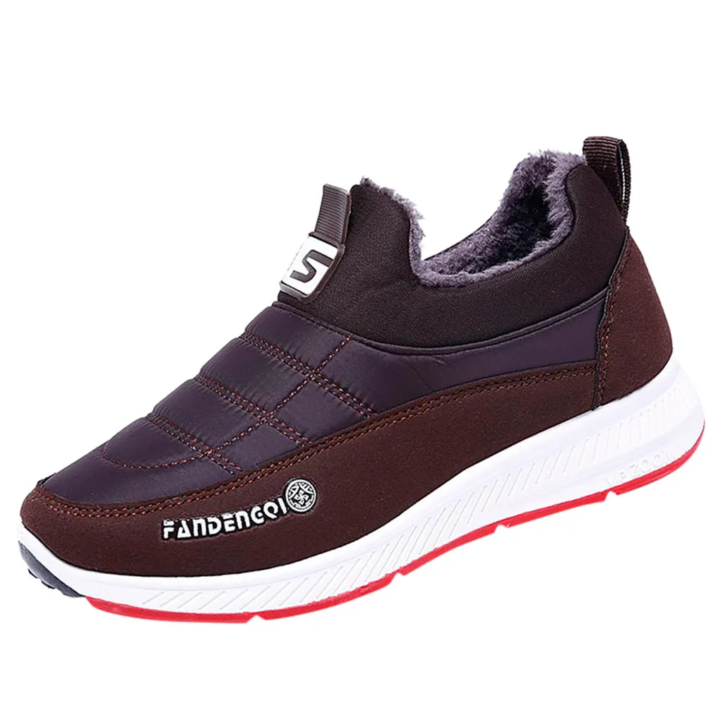 

SAGACE Men Boots Men Winter Shoes Plus Size Warm Ankle Botas Hombre For Leather Winter Boots Shoes Men Plush Winter Sneakers Men