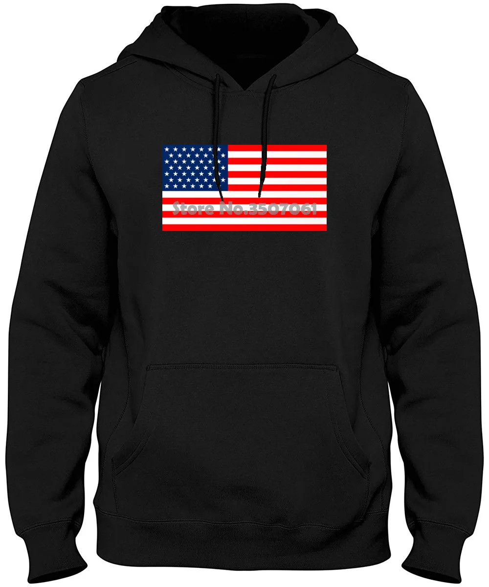

100% Cotton long Sleeve O-neck Sorock Usa American Distressed Flag Tri Blend Heather Grey Hoodies & Sweatshirts