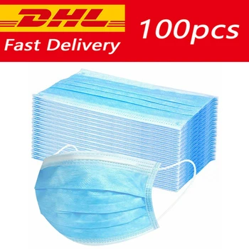 

3 Layer Disposable Face Mask Protective Dust Proof Anti-Bacterial Breathable Mask Filter Antywirusowa Mask Mouth Masker Maska