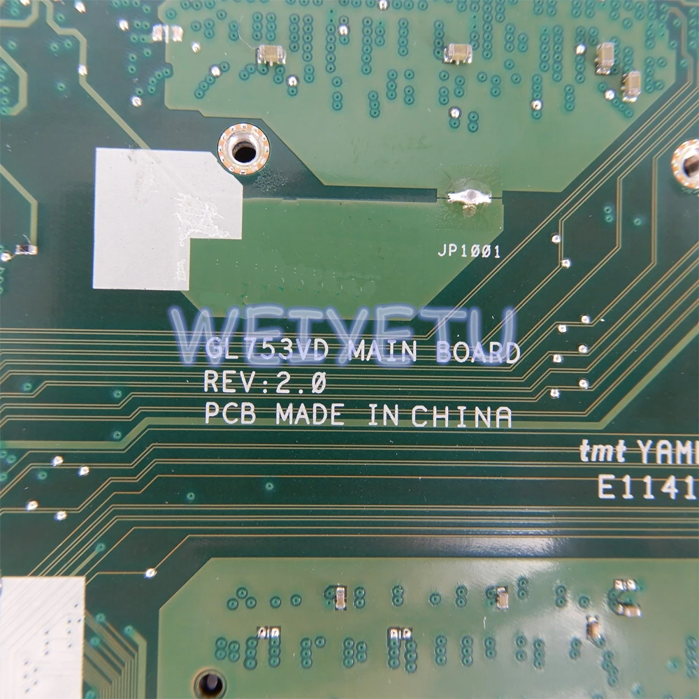  GL753VD Motherboard REV2.0 I7-7700CPU N17P-GO-A1 For ASUS GL753V GL753VE FX73V Laptop Motherboard G