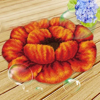 

Animal Flower Pattern Latch Hook Rug Kits with Basic Tools DIY Cushion Carpet Making Package MYDING