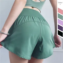 Новые спортивные короткие штаны для йоги, тренажерный зал, сексуальные тренировки, фитнес женские шорты, Женская Спортивная одежда для бега, леггинсы для тренировок, Femme