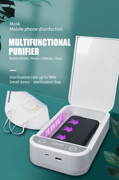 

RELIFE RL-014B Multifunctional Purifier Mobile Phone Masks Glasses Sterilization Box Built-in Ultraviolet USB Disinfection Tool
