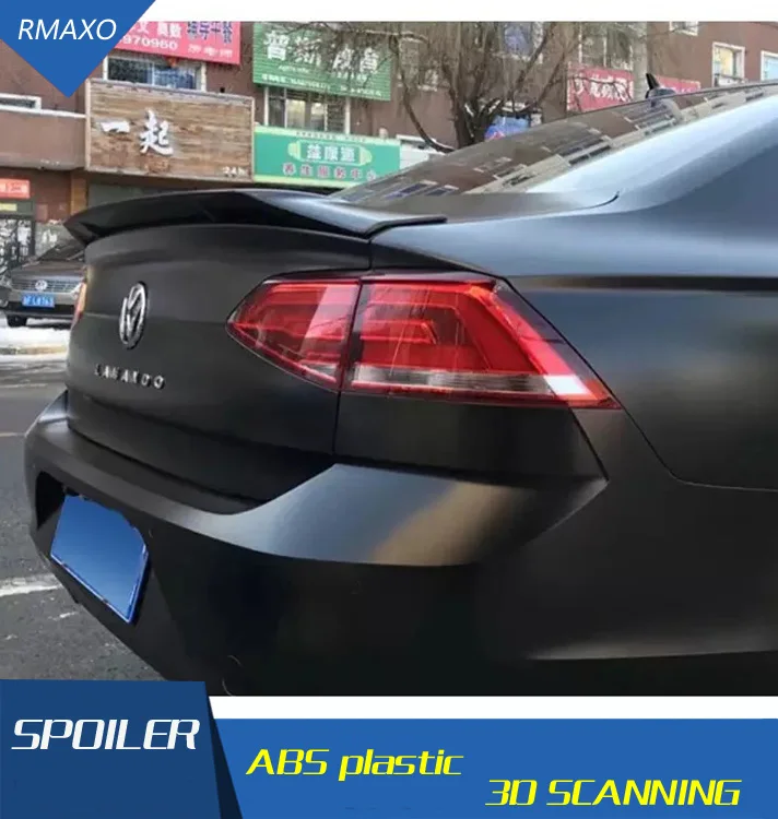 Для VW спойлер Jetta 2013-2018 ABS Материал заднее крыло автомобиля праймер цвет задний