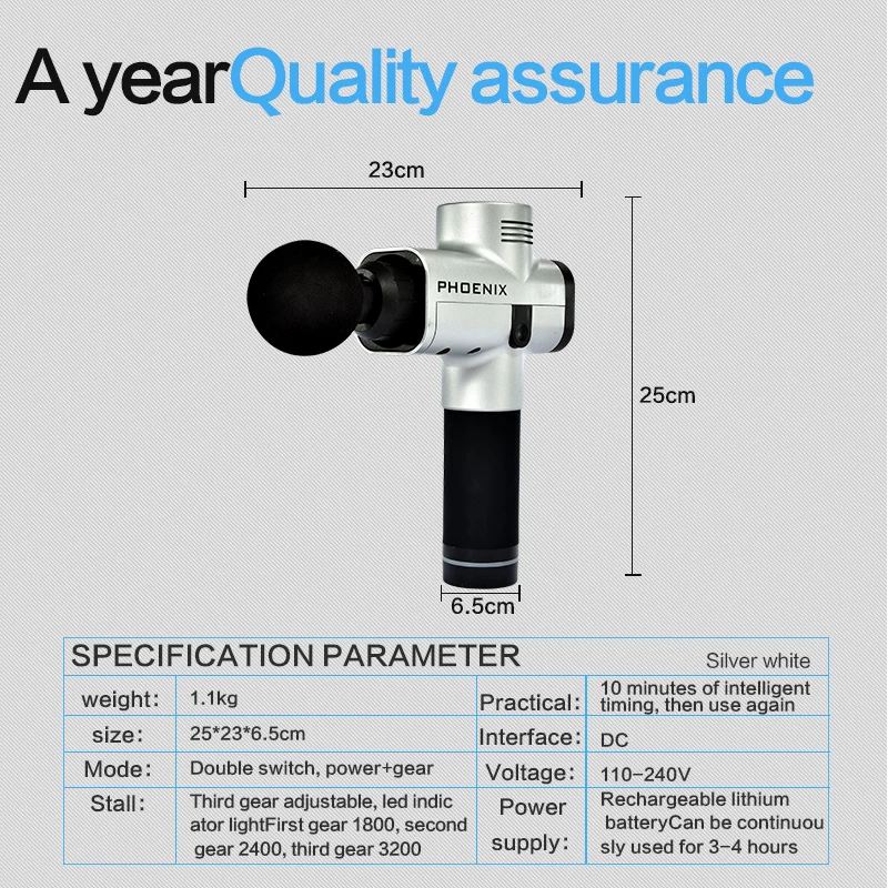DHL дропшиппинг электронный массаж мышц пистолет phonix Массажер вибрационный массаж Theragun Расслабление тела боли массажер