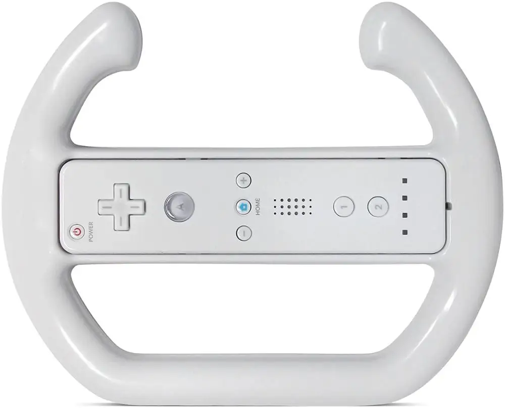 Белые гоночные игры рулевое колесо для Nintendo пульт дистанционного