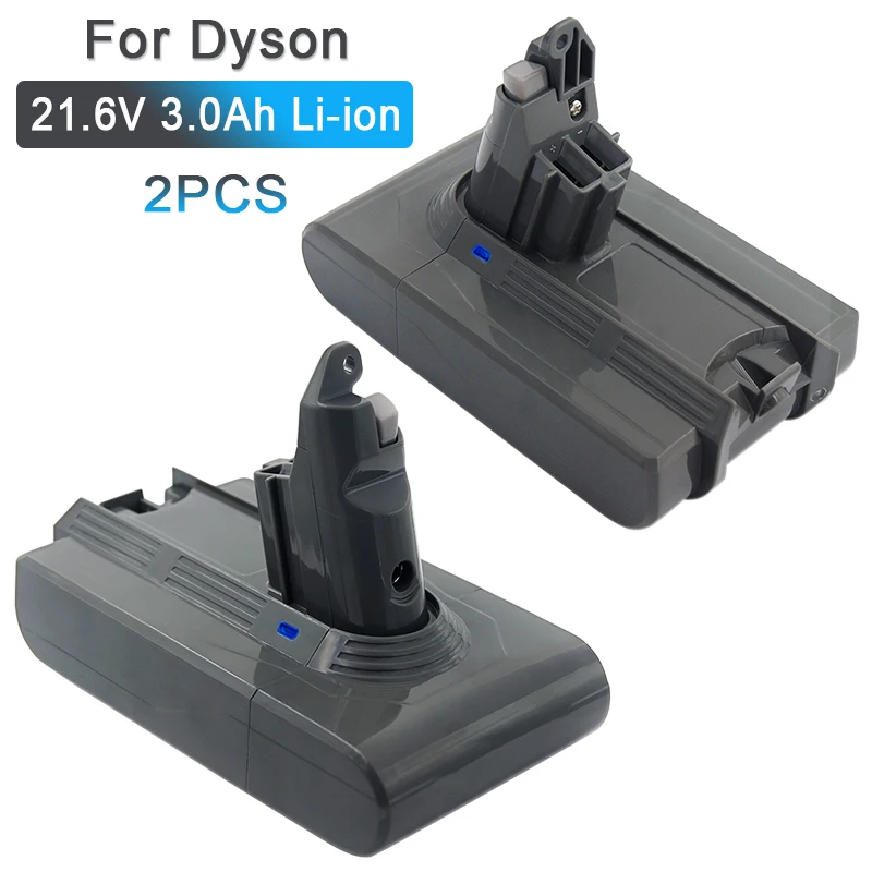 2 упаковки литий ионный аккумулятор 21 6 в 3000 мАч 3 0 Ач для Dyson V6 DC58 DC59 DC61 DC62 DC72 DC74 SV09