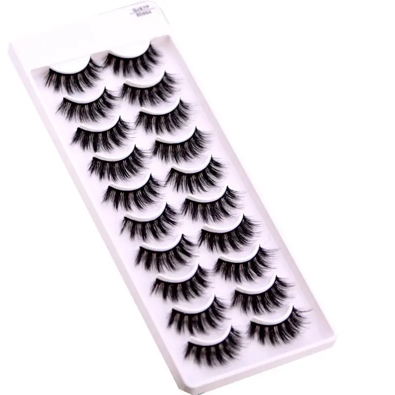 10 Pairs 8D004 HBZGTLAD 5/8/10 пар 3D норковые накладные ресницы натуральные/толстые длинные ресницы для макияжа инструменты для наращивания - Цвет: 10 Pairs 8D004