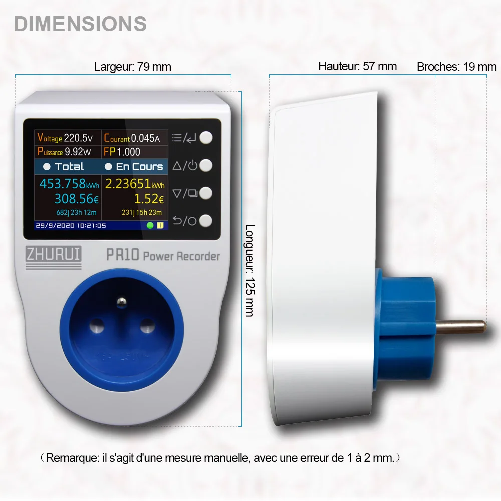 tipo), medidor de energia, alarme, temporizador, 0.1