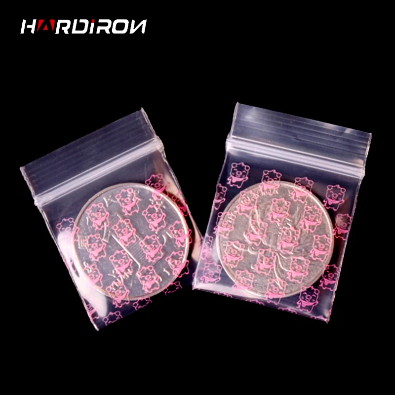 

HARDIRON Zipper Bag Small Cute Pig Multiple Sizes Self Sealing Zip Lock Bags Gift Jewelry Mini Pouches Plastic Packaging Bags