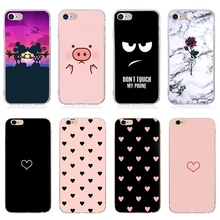 Bonito cão impresso para iphone 7 8 plus x xs max caso silicone macio fino telefone capa pára-choques para ihone 6s 6 7 8 plus x 5se 5S 5(China)