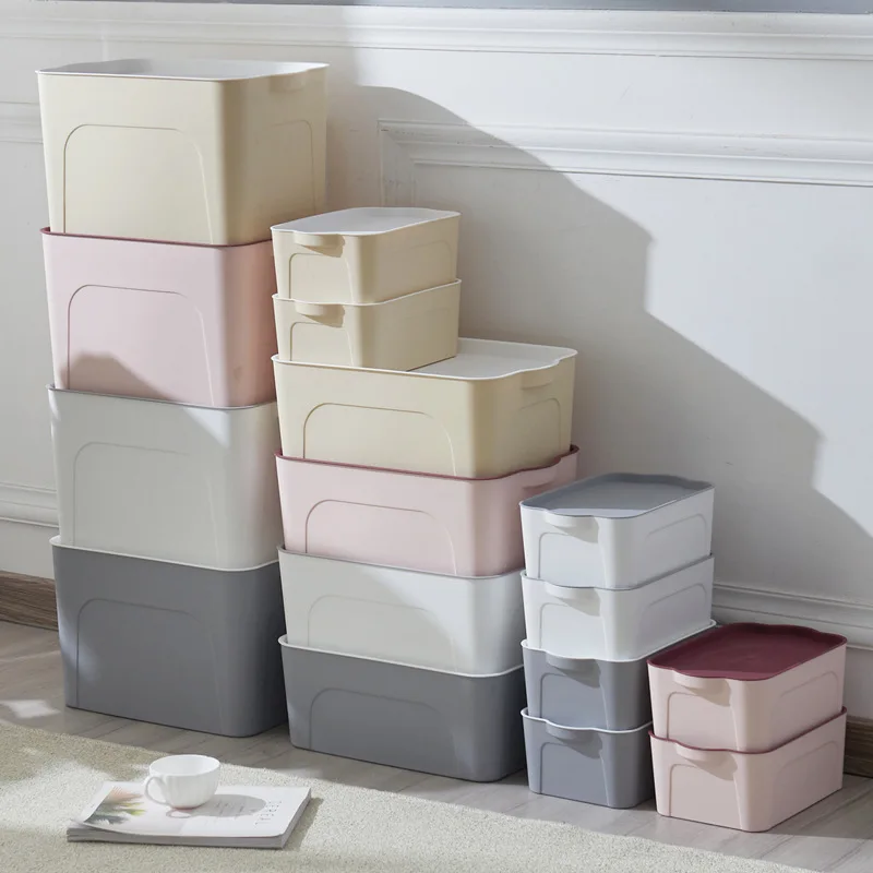 

Large Size Box Wholesale Children Toy Clothes Storage Box Four-piece Set Plastic Storage Box Bed Storage Box