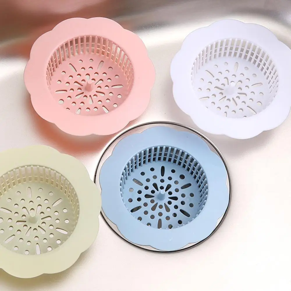 1pcs Handle Colander Sink Drain Kitchen Silicone Strainer Shower Floor Mesh Hair Residue Catcher | Дом и - Цена: 134,23 руб.