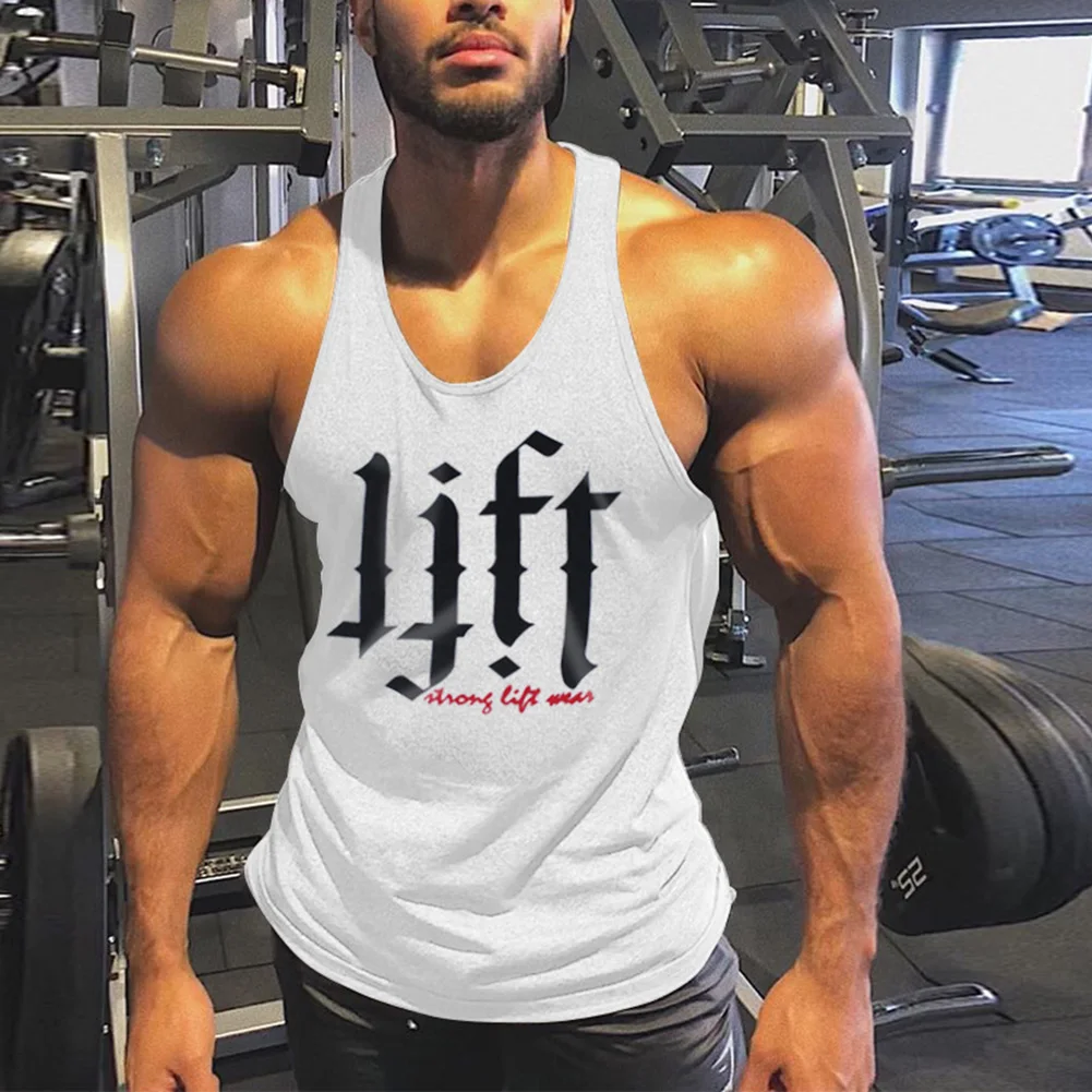 

Men Sleeveless Bodybuilding Fitness Sport Muscle Vest Tank Tops Singlet for Summer Popular