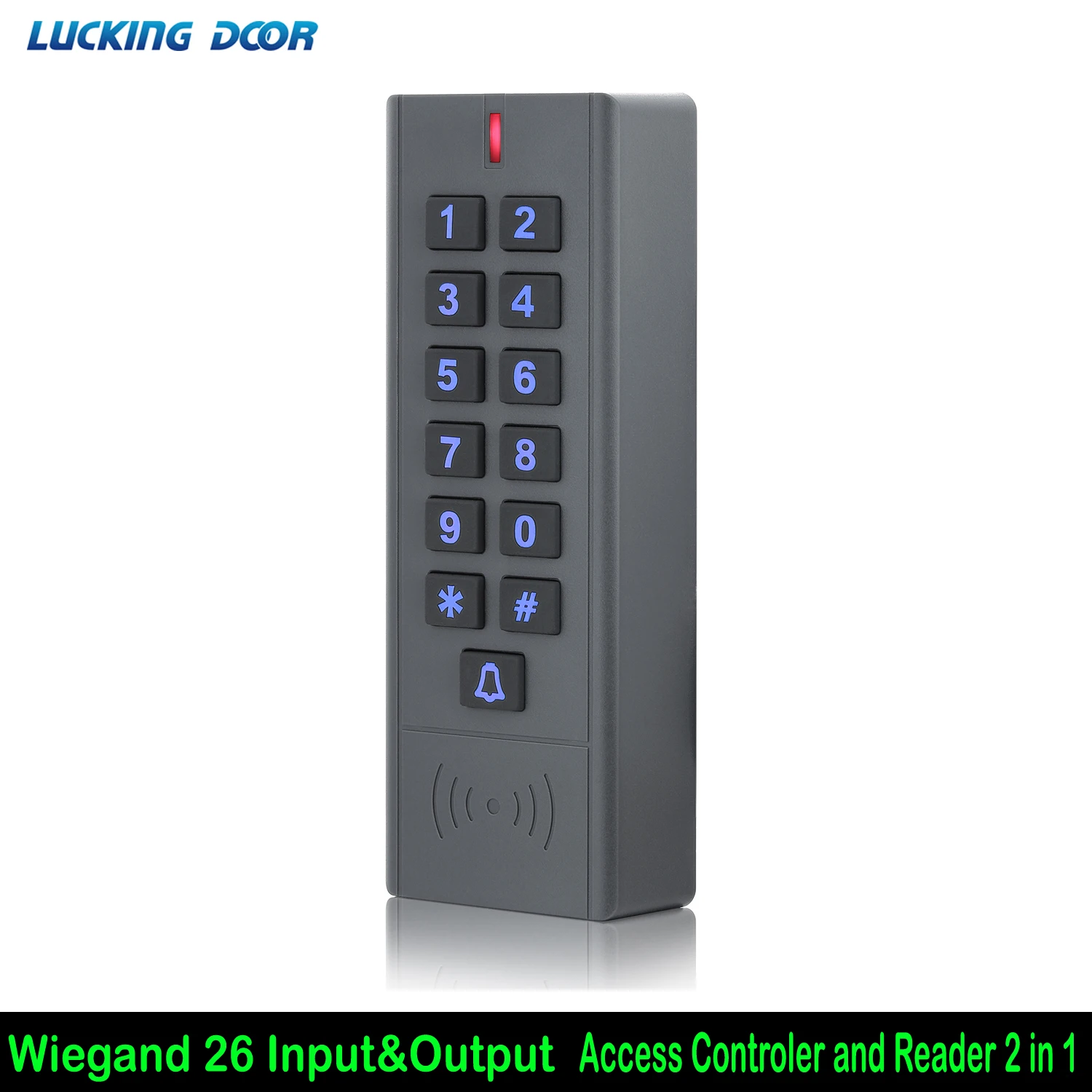

125Khz RFID Access Control System Device 1000 User Wiegand 26 input and output Proximity Entry Door IP67 Waterproof A9-EM
