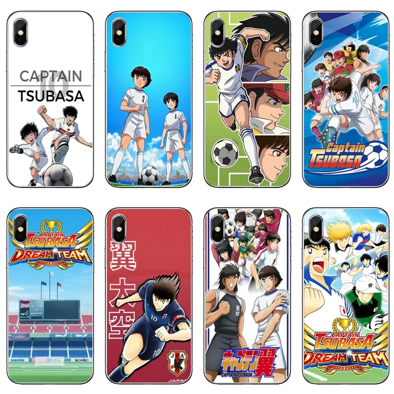 Captain Tsubasa Футбол для iPhone 11 pro XR X XS Max 8 7 6s plus SE 5s 5c iPod Touch 5 6 прозрачный чехол |