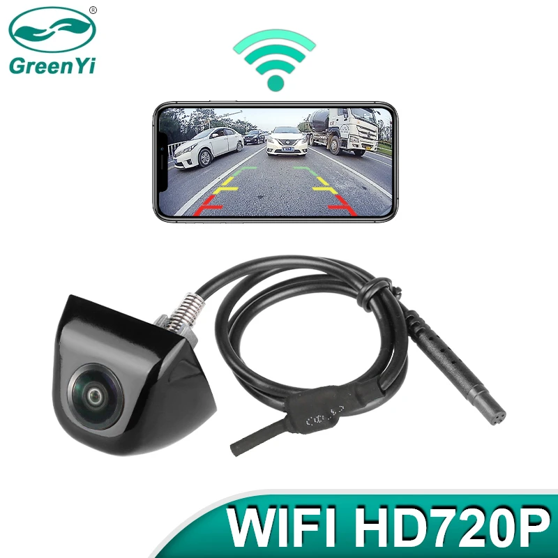 Greenyi cámara de visión trasera iPhone y Android, grabadora DVR de HD, 170 grados, de pez, inalámbrica, 5G, WiFi, para coche| Cámara para vehículos| - AliExpress