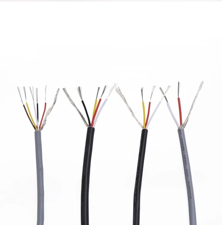 Экранированный провод 28AWG медный кабель с электрическим сигналом 2 3 4 5 ядерный канал аудио усилитель линия управления для наушников черный ... Экранированный провод 28AWG медный кабель с электрическим сигналом 2 3 4 5 ядерный канал аудио усилитель линия управления для наушников черный ...