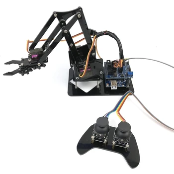 

4DOF Manipulator for Arduino Robotic Arm Remote Control Mg90S Arduino Robot Arm Learning Kit Assembly Robot Programming Arduino