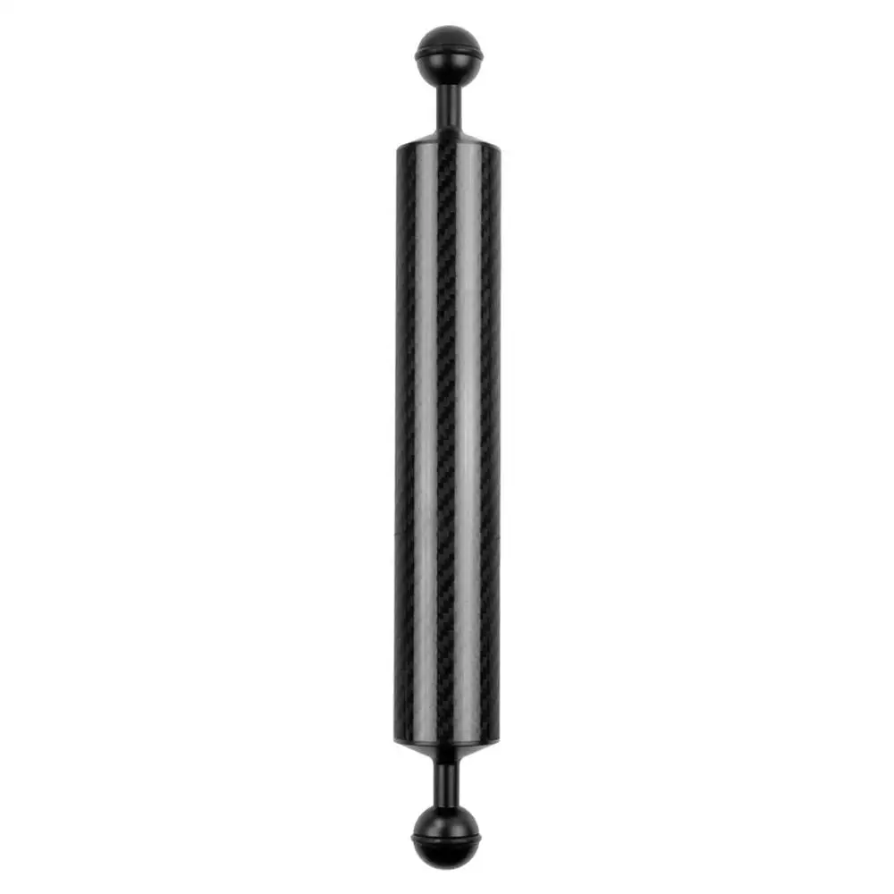 

60mm Carbon Fiber Float Buoyancy Aquatic Arm Double Ball Floating Mount for Diving Camera Underwater Tray