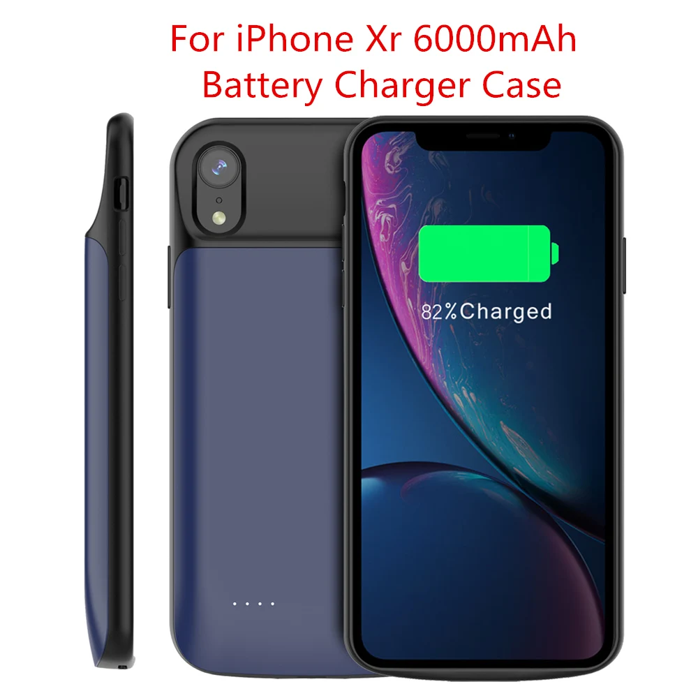 For iPhone Xr Чехол для iPhone 11 11 Pro 11 Pro Max, чехол для iPhone Xr X Xs Max 6 6s 7 8 Plus, чехол для зарядного устройства, 5000 мАч, чехол для аккумулятора - Цвет: For iPhone Xr