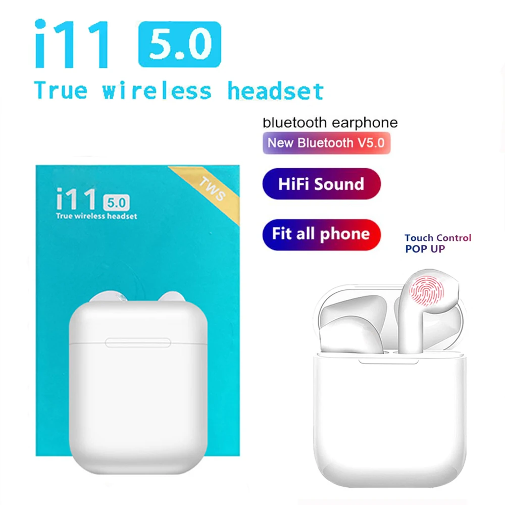 

i11s Tws headset wireless Bluetooth 5.0 headset mini earbuds, with microphone charging box sports headset, for smart phones