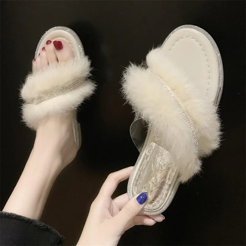 

Mhysa 2019 autumn new fashion women's slippers home indoor plush slippers warm women's shoes comfortable casual shoes slippers