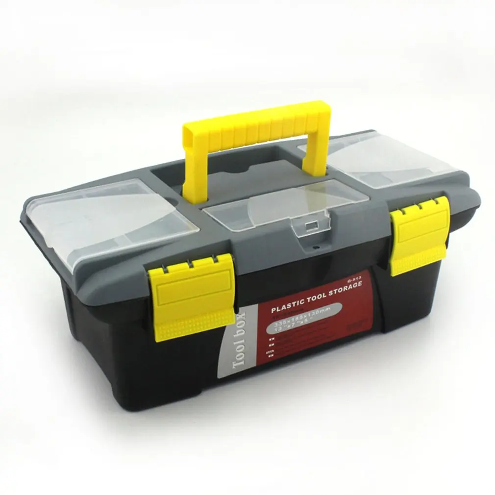 Portable S/M/L Size Plastic Hardware Toolbox Household Multifunction Maintenance Toolbox Car Storage Box Anti-fall Box