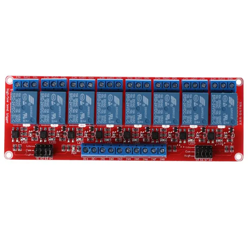 

8 Channel Relay Module High and Low Level Trigger Relay Control with Optocoupler