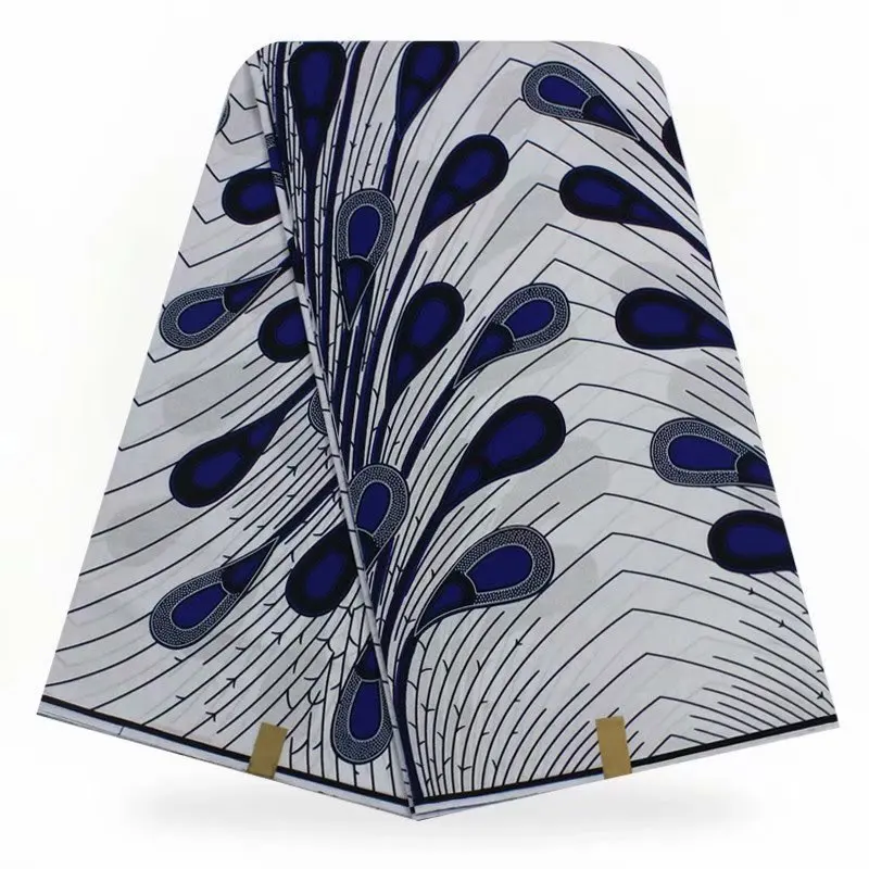 Африканская ткань с принтом воска Гана воск Анкара африканская Ткань 6 ярдов Хлопок Гана для свадьбы 92106