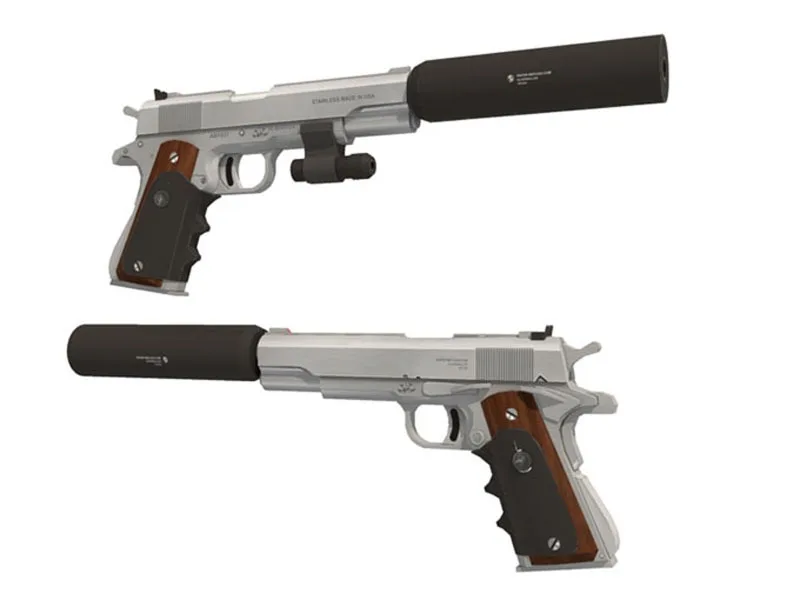 1: 1 Colt M1911 собранная 3D бумажная модель ручной DIY Бумажная пистолет военный