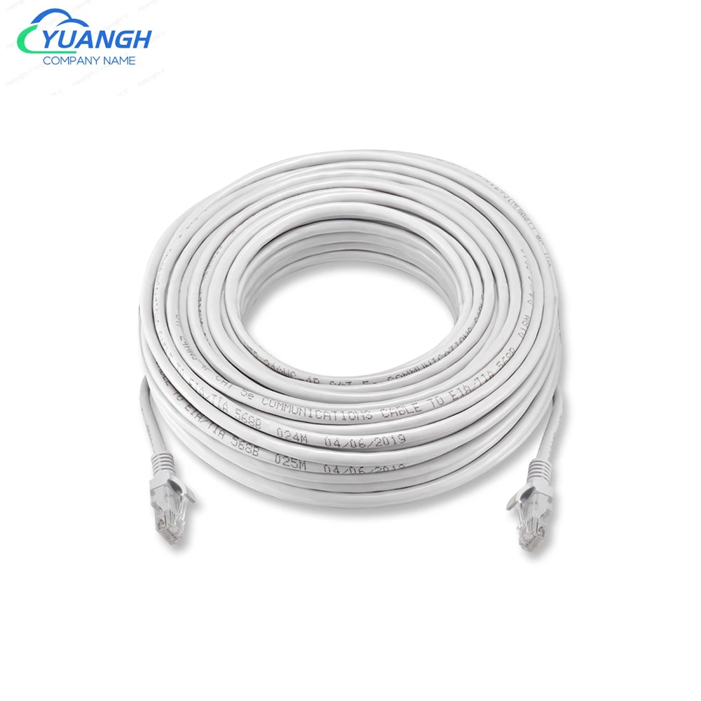 Cable de red Ethernet RJ45 para exteriores, Cable LAN resistente al agua para sistema de cámara IP CCTV, 5M, 10M, 20M, 30M, 50M