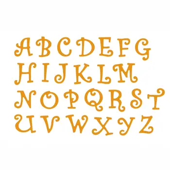 

26pcs/Set Alphabet Letter Metal Die Cutting Dies for Sizzix Fustella Shot Cutting Machine DIY Scrapbooking Embossing Folder Suit