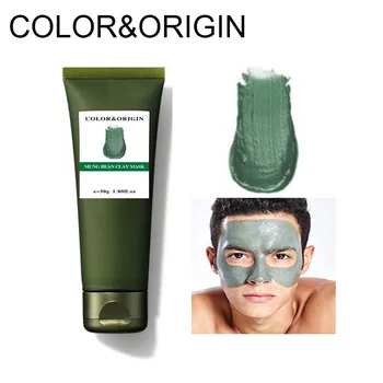 

Color&Origin Mung Bean Clay Masks Deep Cleansing Whitening Facial Masks Refreshing Reducing Acne Marks Oil Control Clean Pores