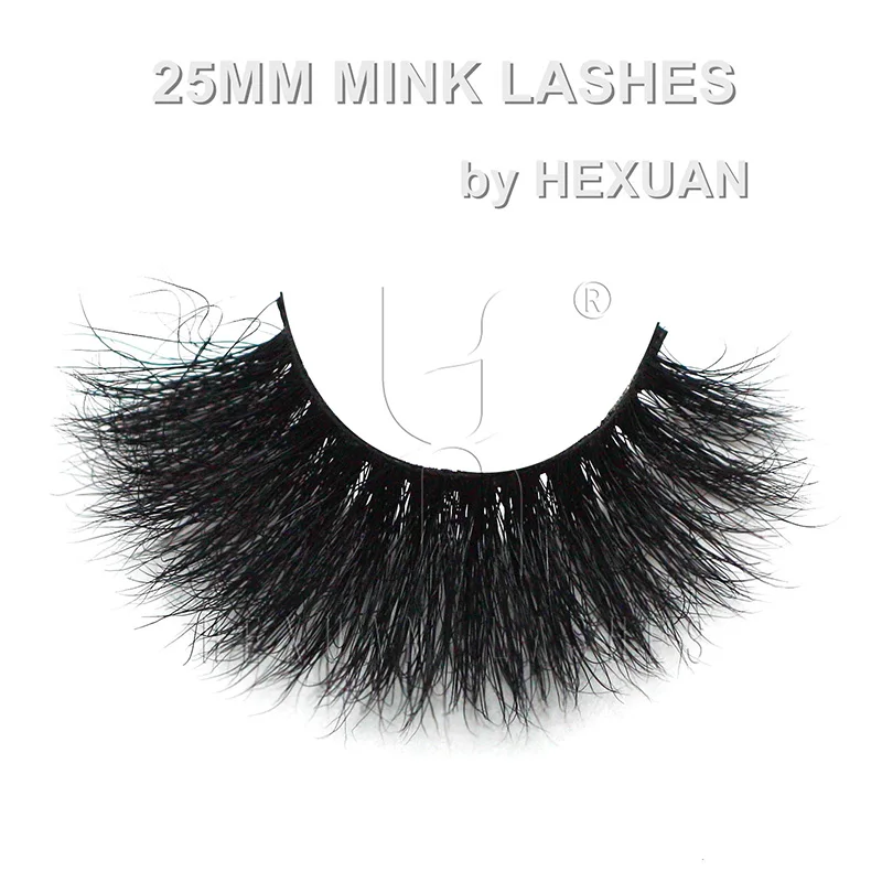518 HEXUAN натуральные длинные ресницы натуральный 5D норковый мех 25 мм накладные ресницы толстые длинные грязные крестики наращивание ресниц макияж для глаз - Цвет: 518