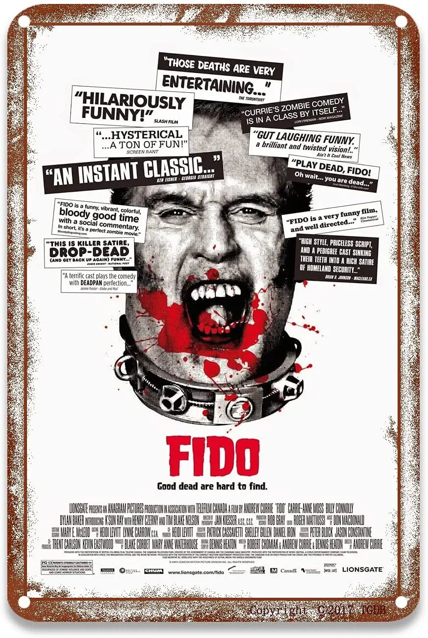 Оловянные вывески Fido (2006) для дома стен на открытом воздухе гаража арт-деко 8x12