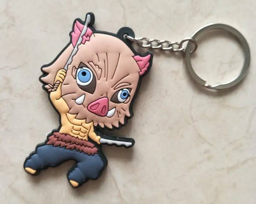 Anime Keychain Set: Eren, Levi, Armin, and Mikasa Miniature Dolls